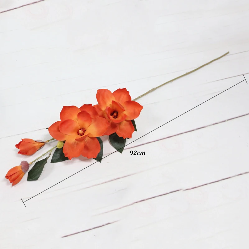 

JAROWN Artificial Orchid Flower Simulation Silk Magnolia Flower For Wedding Decoration Home Party Decoration Accessory
