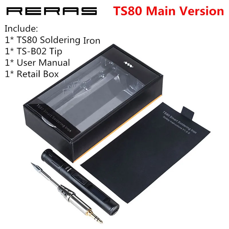 Главный мини TS80 Цифровой паяльник станция QC3.0 USB Type C OLED программируемый интерфейс