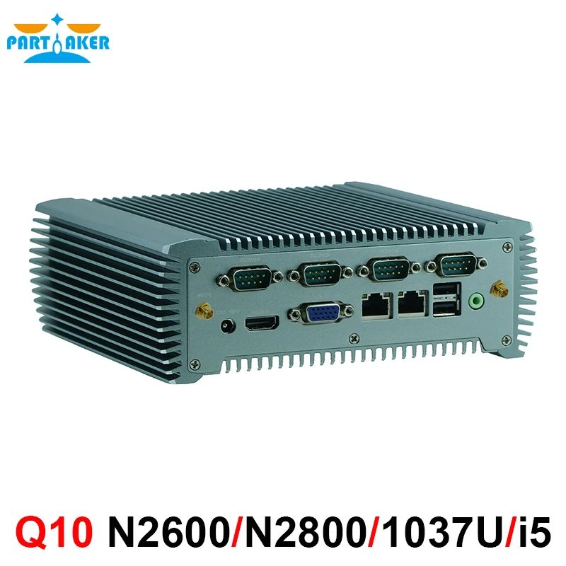 Mini Industrial Computer Mini PC Fanless PC With Intel Celeron 1037U/Intel Core i5 3317U 2*Intel 82583V Gigabit Ethernet