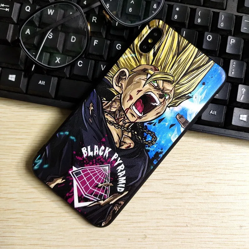 Luoyy fenjj Dragon Ball Z чехол для IPhone X XR XS MAX 8Plus 8 7Plus 7 6 6s Plus телефона мягкий ТПУ супер DBZ Гоку