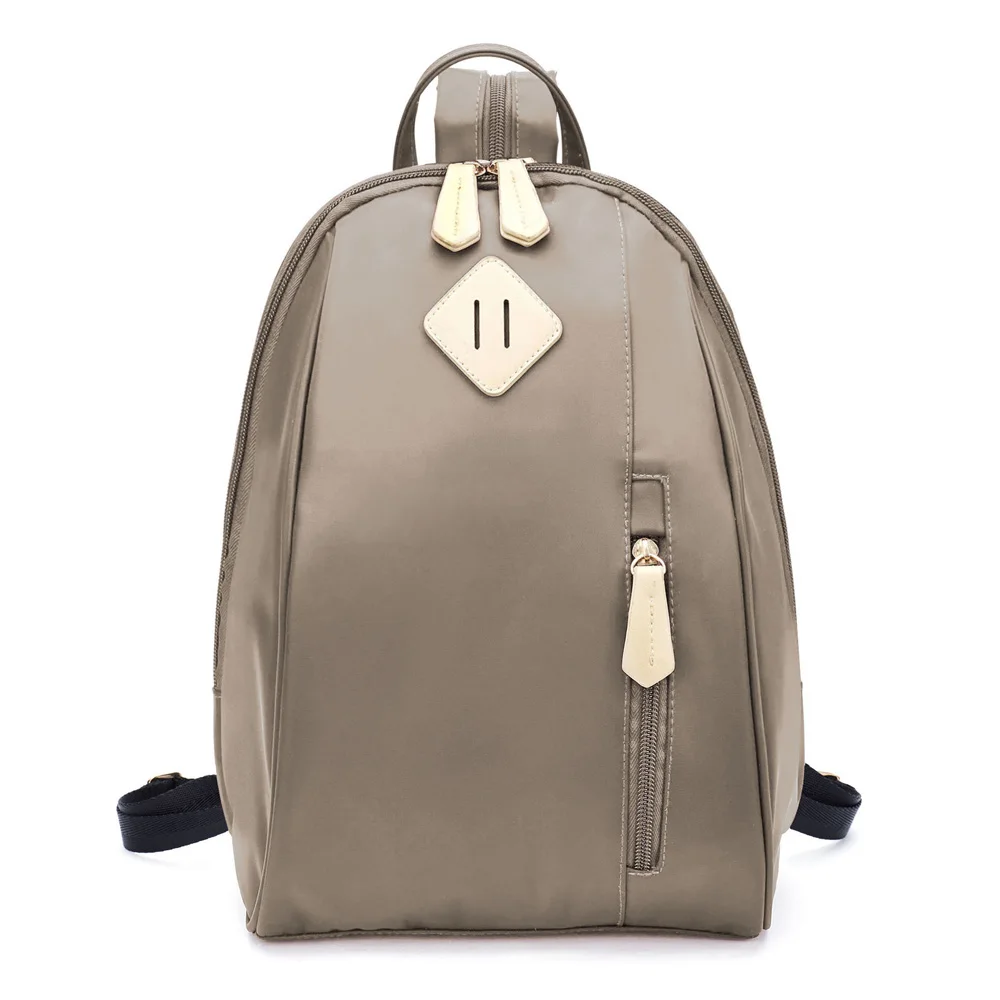 Beige BAGSMART Новое поступление дизайнерский брендовый маленький рюкзак школьный рюкзак для девочек-подростков нейлоновые рюкзаки - Цвет: Beige