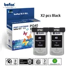 Картридж befon X2, 40 сменных картриджей для Canon PG40 PG 40, черный картридж для PIXMA IP1180, 80, 2580, 2680, MP145, 198, 228
