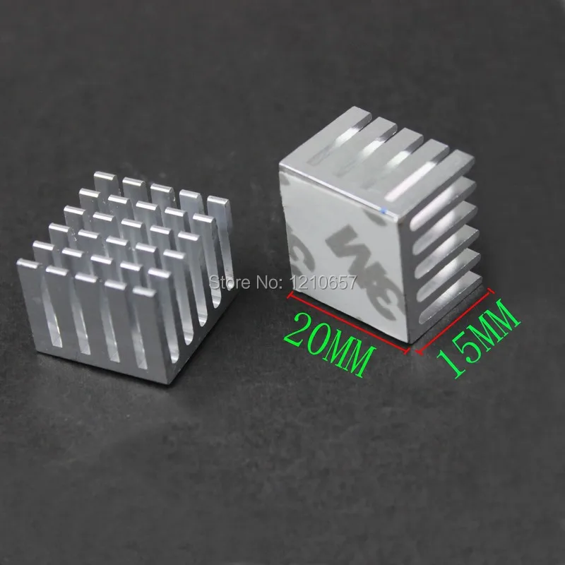 20 шт. в партии радиатор Silvr 20x20x15 мм фрезерный IC Радиатор алюминиевое охлаждающее