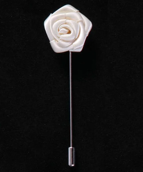 No.1 lapel pin 19 цветов, брошь для костюма, булавки, броши для мужчин, для свадьбы, ручная работа, лента, цветок розы, на лацкане, брошь на кнопке, палочка, цветок, Мужская брошь - Окраска металла: No.1 lapel pin