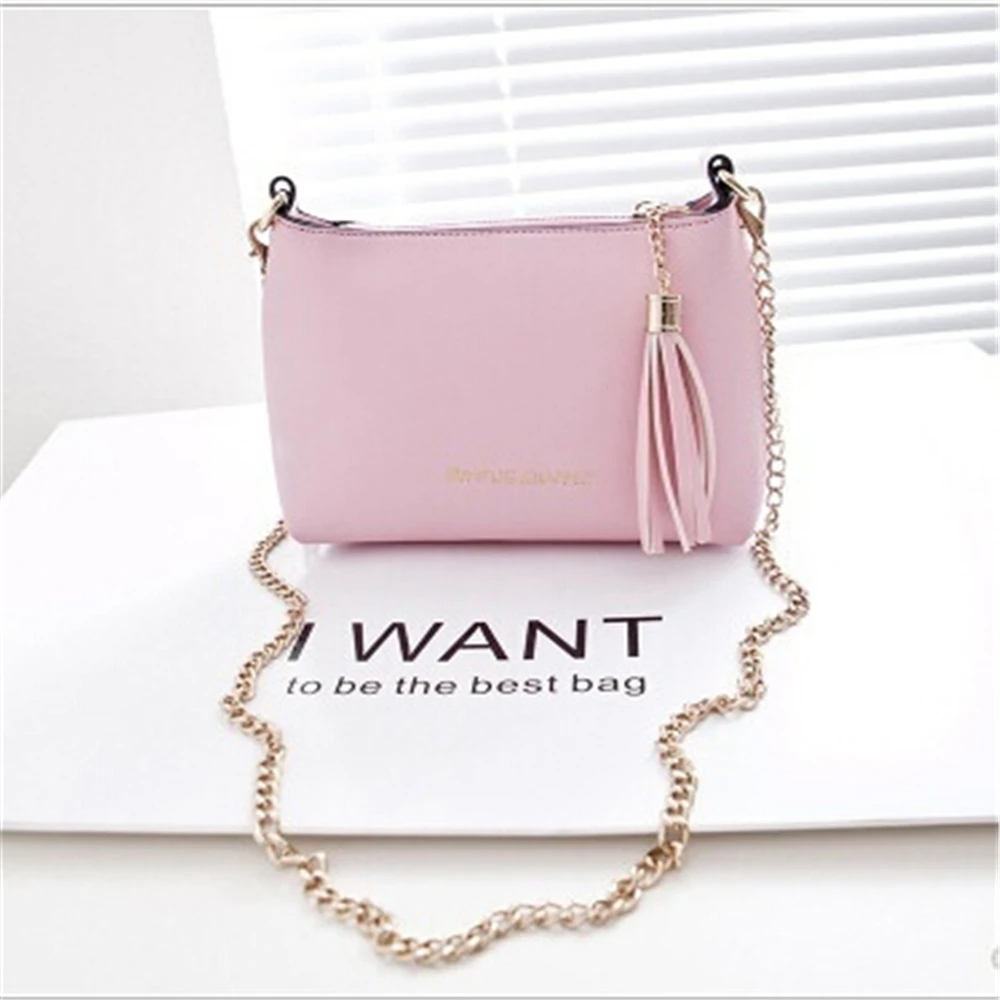 Маленькие сумки ракушки женские кожаные мессенджеры на цепочке конфетных цветов