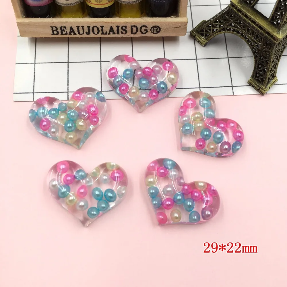 Милый очаровательный сердечник из смолы кавайная звезда кабошон с плоским