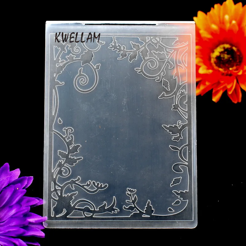 Пластиковая папка для скрапбукинга с листьями рамка DIY альбом карта инструмент