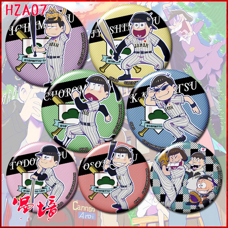ZXFJXR 58 мм Osomatsu San Matsuno Todomatsu Choromatsu Sports Six Brothers значок для рюкзака булавки|Броши| |