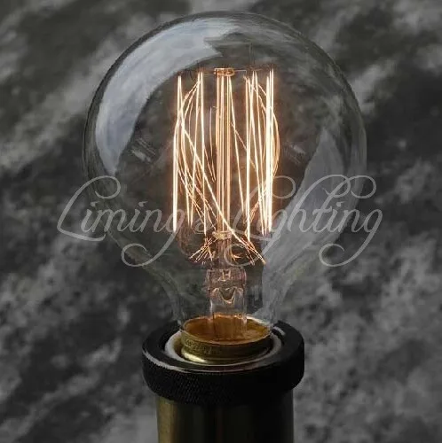 1900 Античная винтажные изделия ручной работы Edison G95 II лампочка radiolight Большой