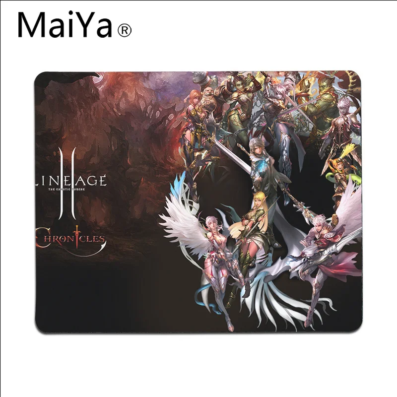 Maiya Высокое Качество Игровой Lineage 2 DIY дизайн игровой с узором коврик для мыши большой коврик для мыши клавиатуры коврик - Цвет: Lock Edge18x22cm