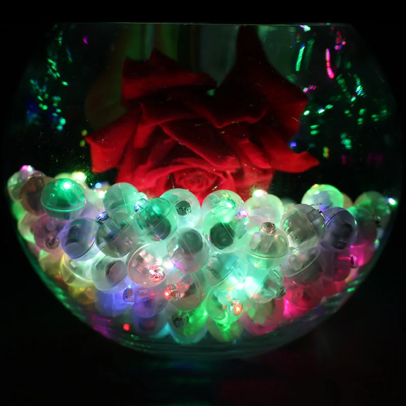 Slow Flash RGB 3000 шт./лот круглый Медленный RGB мини мигает мяч шар лампы Фонари огни для рождественской вечеринки Свадебные украшения - Цвет: Slow Flash RGB