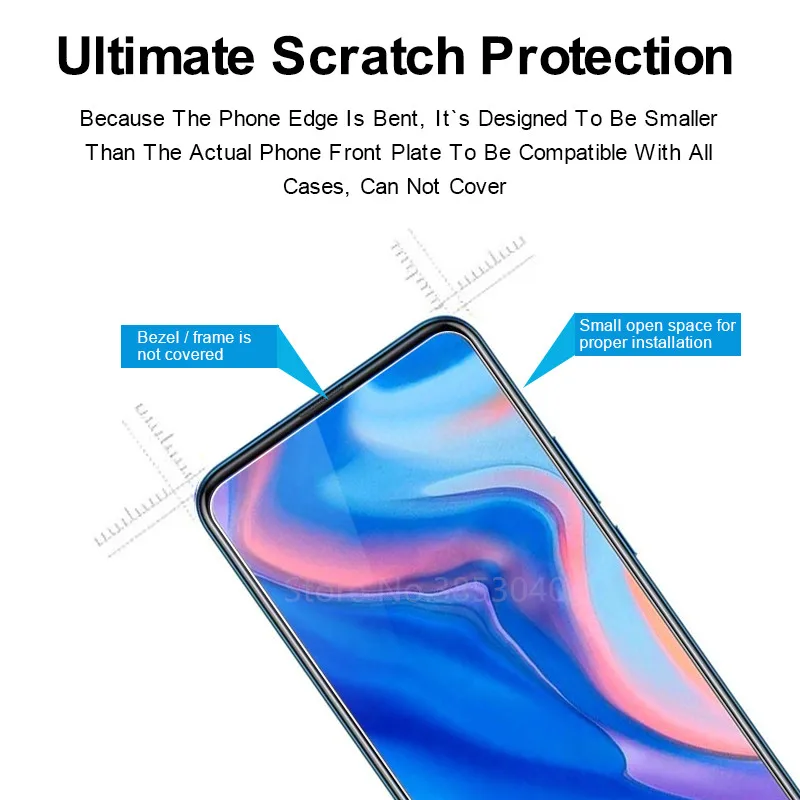 Закаленное стекло для Huawei P Smart Z защита экрана 2.5D 9 закаленное защитная пленка 6