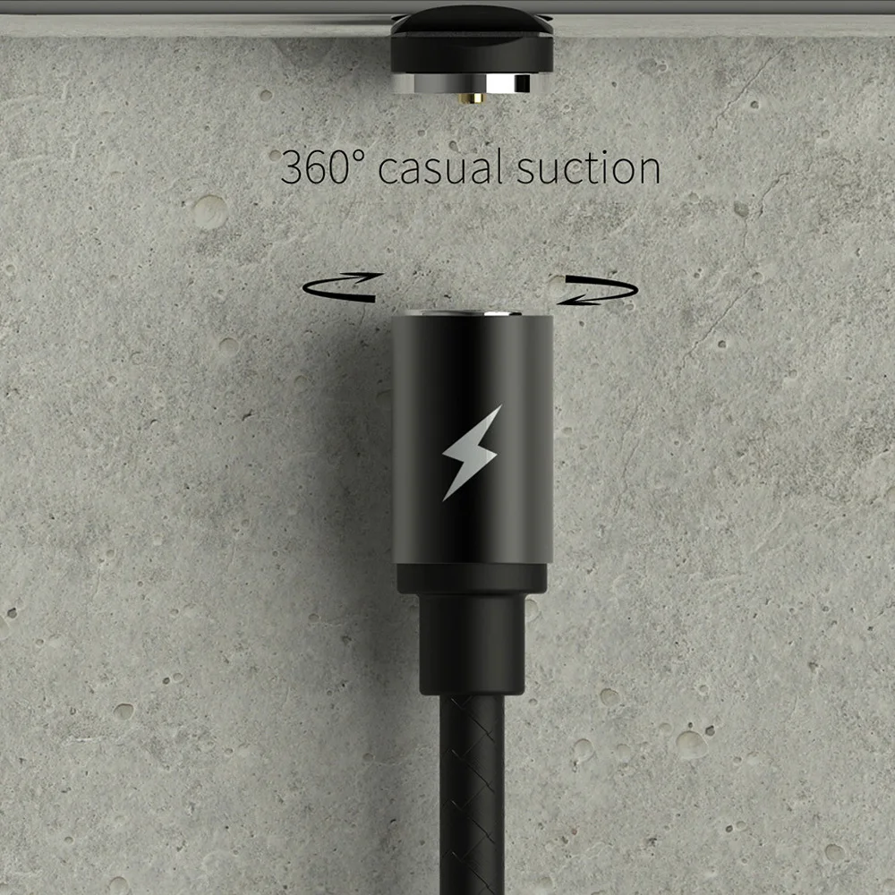 WK Magnetic USB Reversible Micro Type C IOS Cable for iPhone Samsung Xiaomi 1m Durable Charging/Dash Cord for Android USB Cable