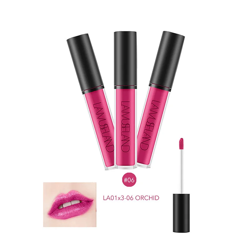 3 шт./компл. стойкий блеск для губ жидкая губная помада Rouge a levre коврик