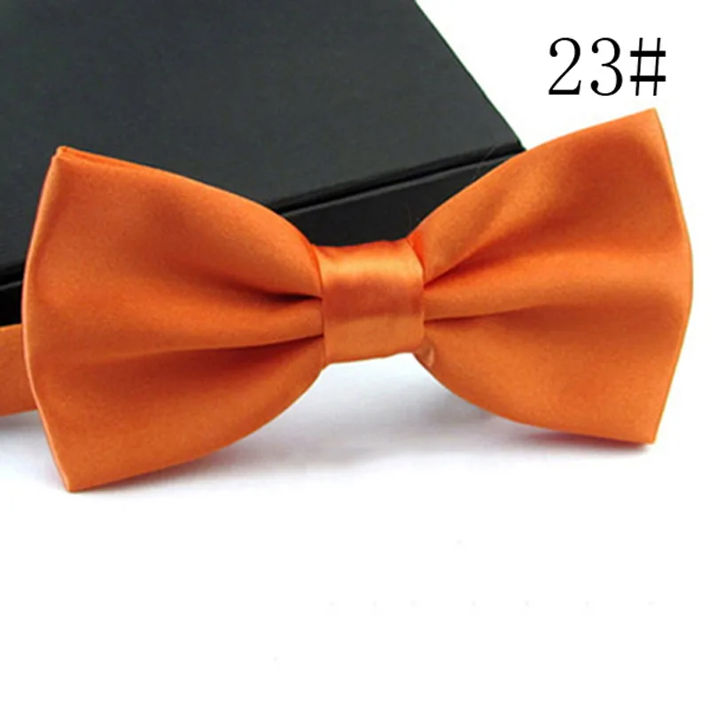 Men Orange Галстук-бабочка для мальчиков, высокое качество, галстук-бабочка, галстук, Homme Noeud Papillon Corbatas Hombre Pajarita, подарок для мужчин, рождественский подарок - Цвет: Men Orange