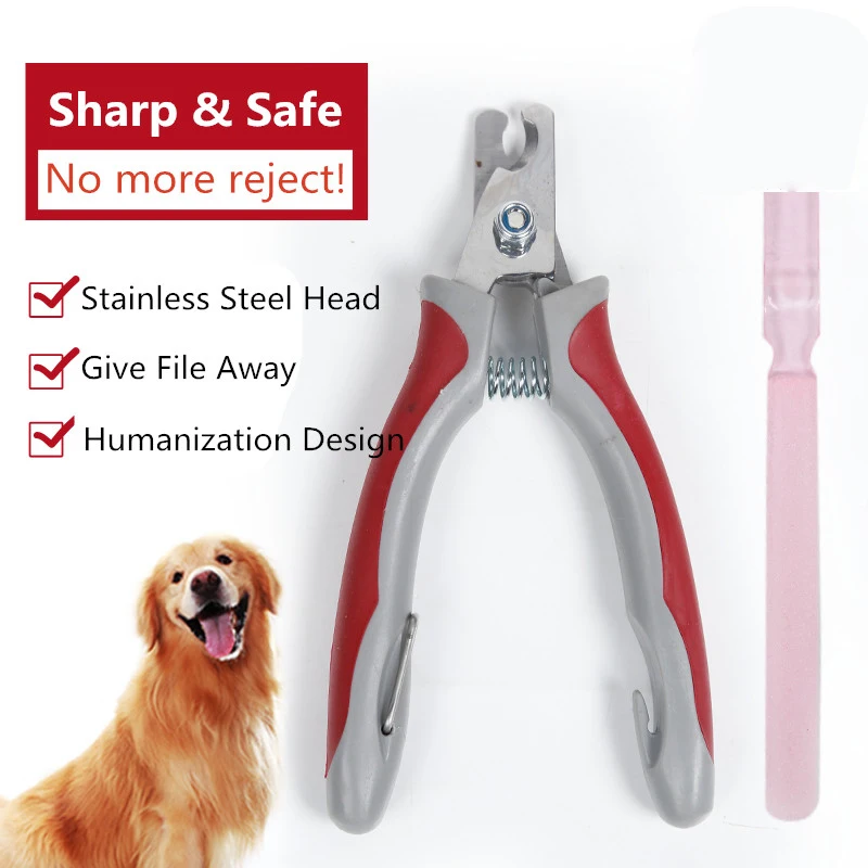 Professional Sharp Blade Safe Reassuring Pet Nail Scissors Cutter For Dogs Cats Free Shipping Giveaway Of File | Дом и сад