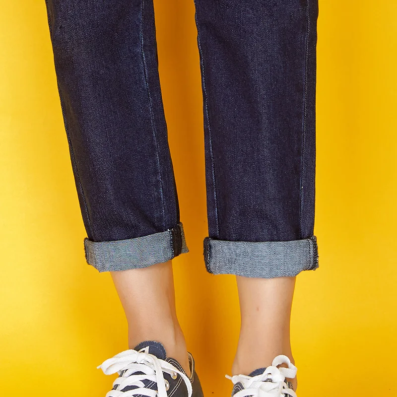 Женские джинсы-шаровары LEIJIJEANS классические свободные джинсы полной длины со
