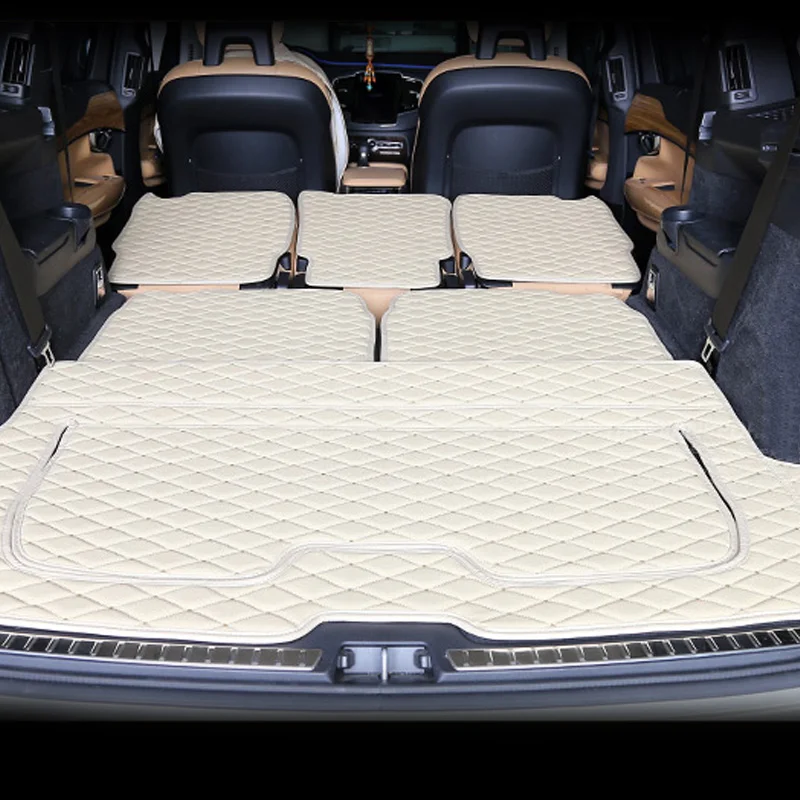 Защитный коврик для заднего багажника Volvo XC90 2016 2018 5 и 7 сидений из искусственной