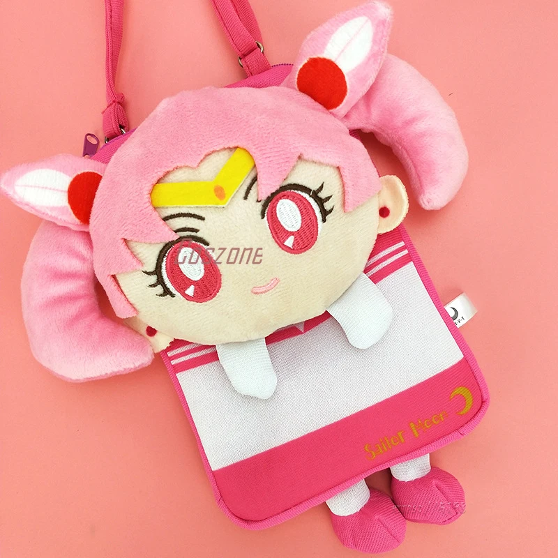 Аниме Сейлор Мун Усаги Цукино Косплей плюшевая сумка Розовый Синий мобильный