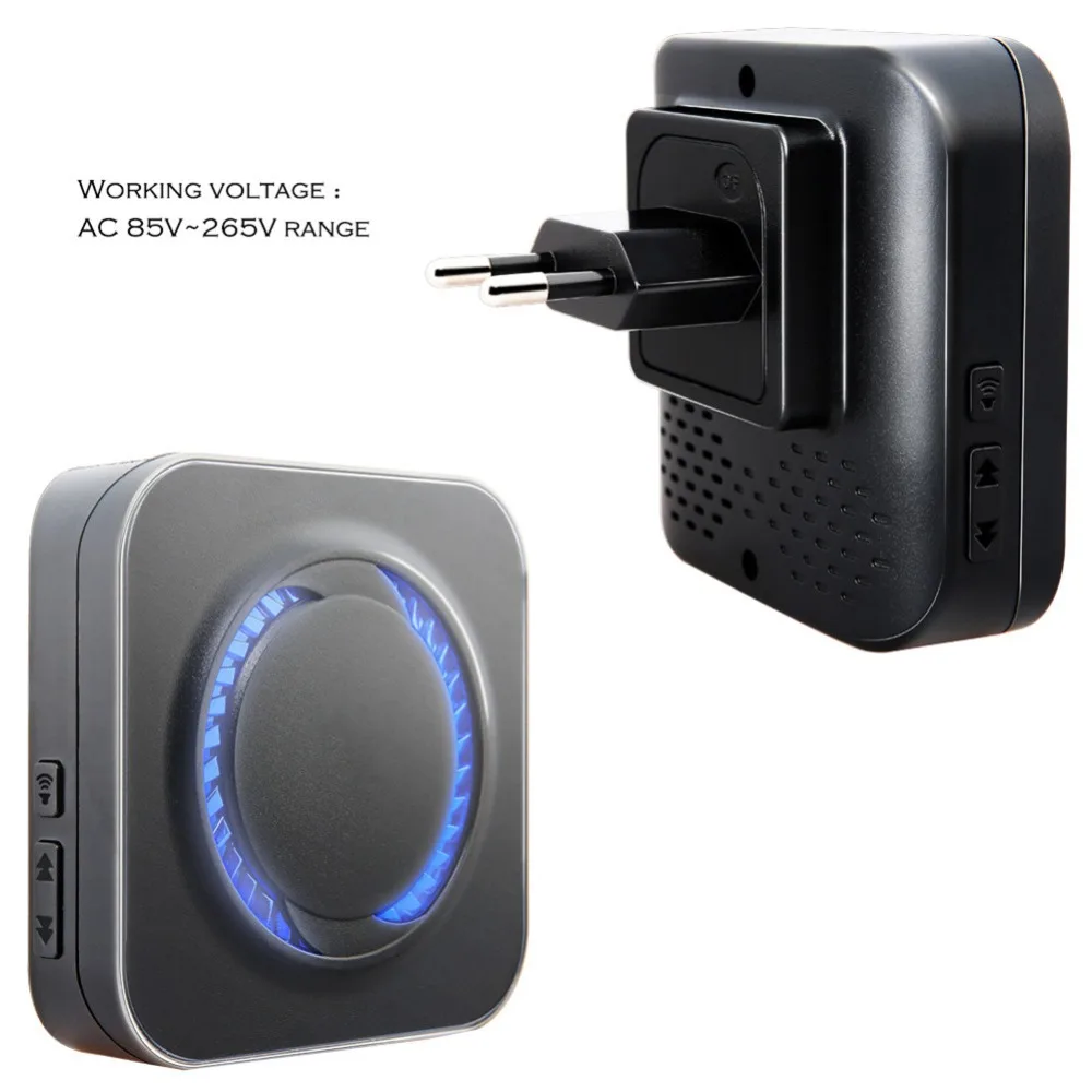 SMATRUL водонепроницаемый беспроводной дверной звонок с европейской вилкой 300 м