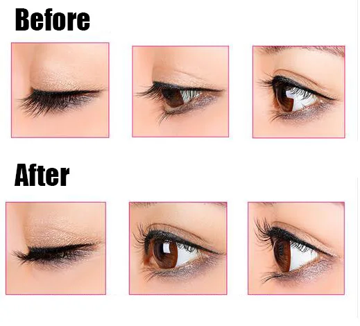 Модные женские щипцы для завивки ресниц черные ручки с персиковым сердцем