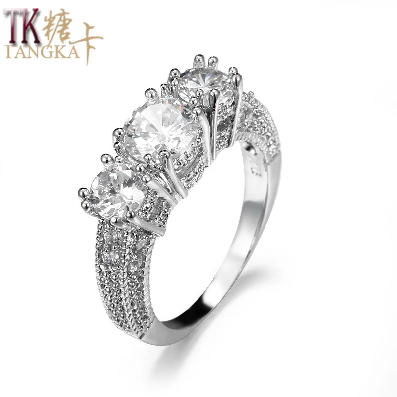 ТАНГКА топ роскошные многоцветный циркон кольцо для дамы участие деятельности