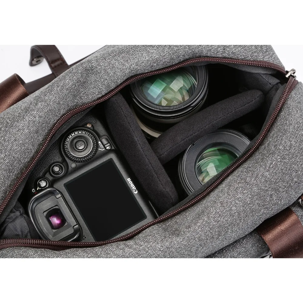 K & F CONCEPT сумка для камеры DSLR через плечо Водонепроницаемая унисекс современный