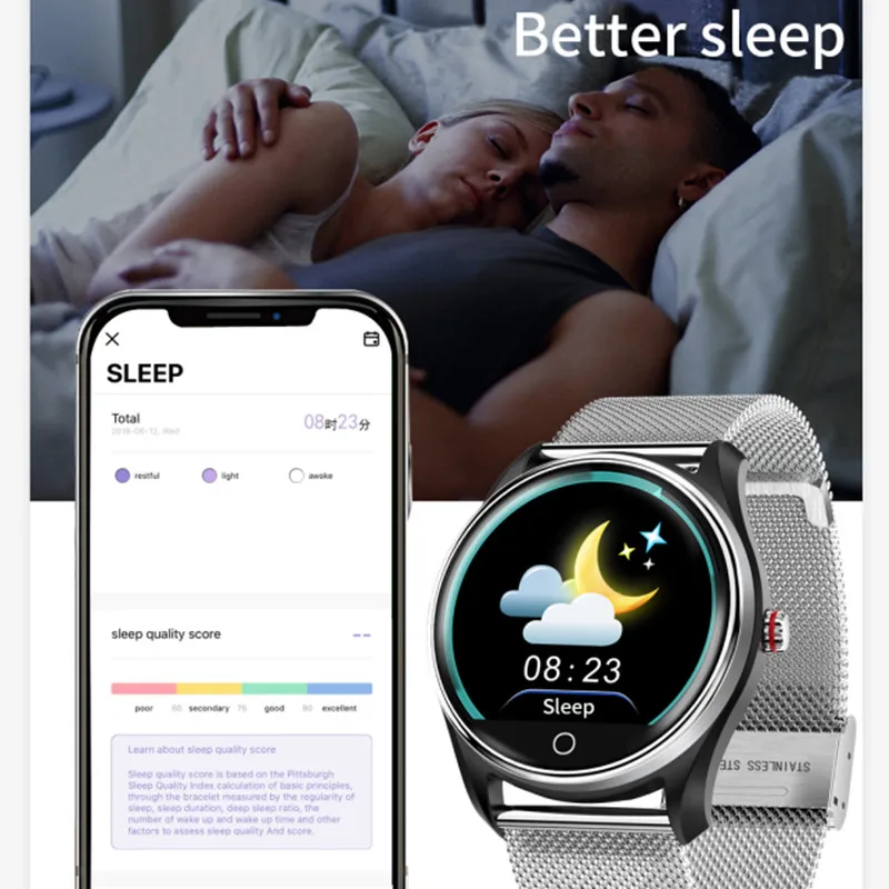 LYKRY MX9 ECG PPG мужские и женские смарт часы с монитором кровяного давления