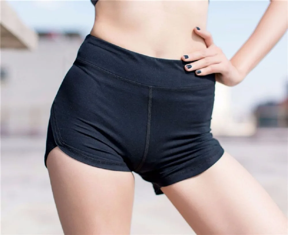 Сексуальные Спортивные шорты для йоги спортзала женщин фитнеса высокая талия