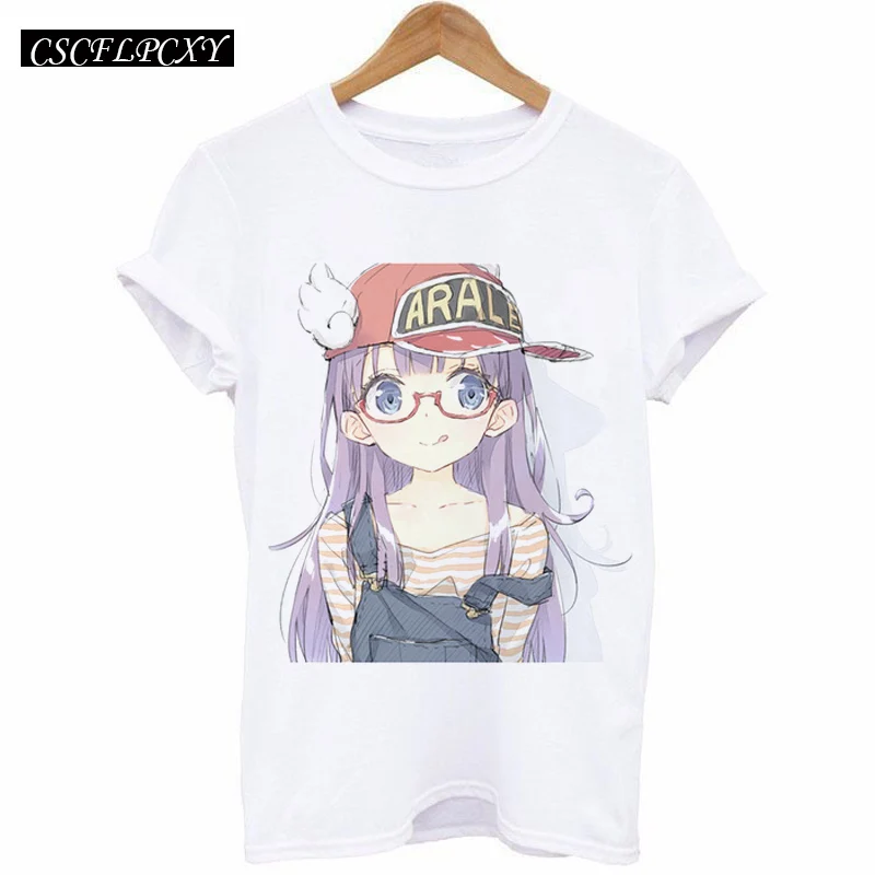 Женская футболка с коротким рукавом Camisetas Mujer белая мультяшным кроликом и