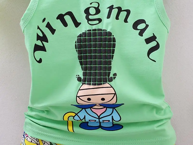 Baby Boy Clothing Set Summer Kids Boys Clothes Sleeveless Shirt + Shorts Sports Suit Vest | Детская одежда и обувь