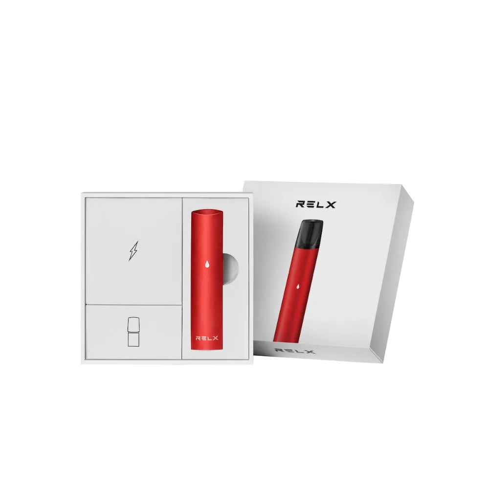 RELX Classic Starter Kit Electronic Vape E-Cig Pen E-cig MOD Vaper Atomizer Red Quick Charge 350mAh Build-in Battery | Электроника