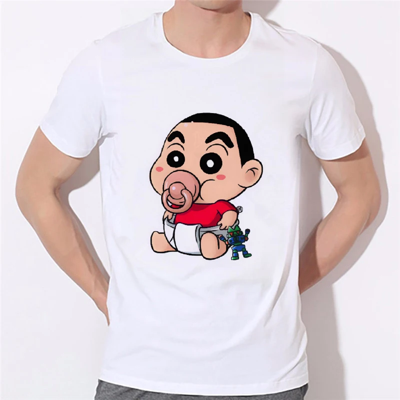 4 Милая футболка Crayon Shin Chan летняя забавная футболка Летняя футболка с короткими рукавами и вышивкой для мальчиков 47-6 - Цвет: 4