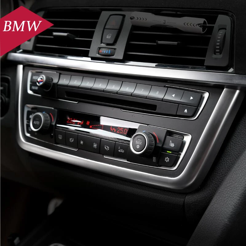 

Chrome Car Styling Pearl control panel Decorative Cover trim Accessories For BMW 3 4 Series 3GT F30 F31 F32 F34 F36 2013-2019