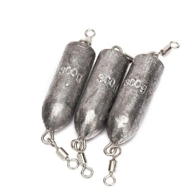 

2PCS 300g Bullet Shape Fishing Lead Sinkers Fishing Weight Accessories