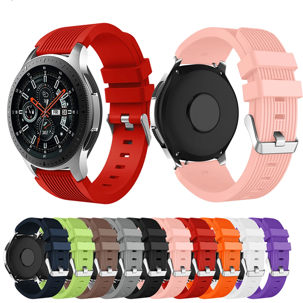 Ремешок для Samsung Gear S3 S2 sport Frontier Classic galaxy Watch active 42 мм 46 браслет huami amazfit bip 22 20 huawei GT