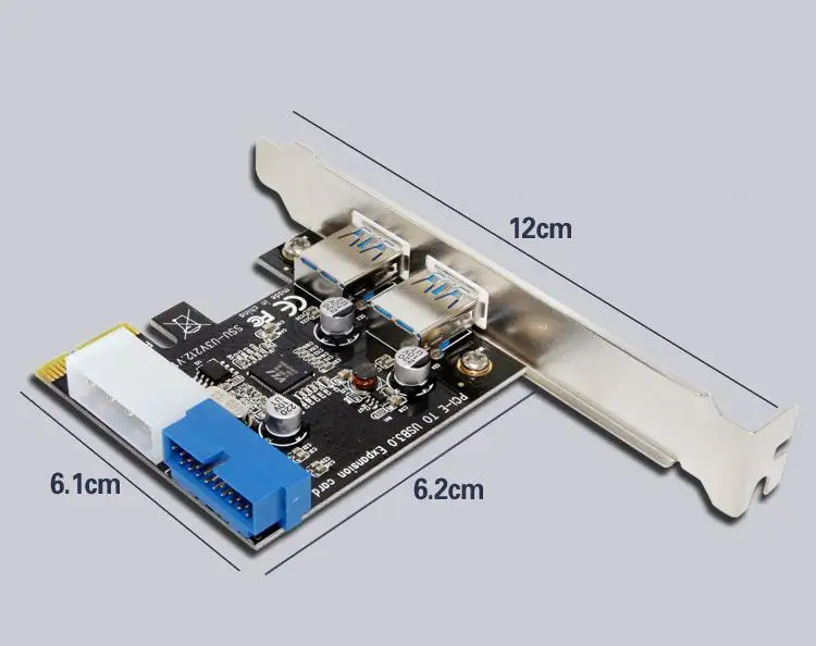Адаптер для карты расширения PCI E USB 3 0 внешний 2 порта USB3.0 концентратор внутренний