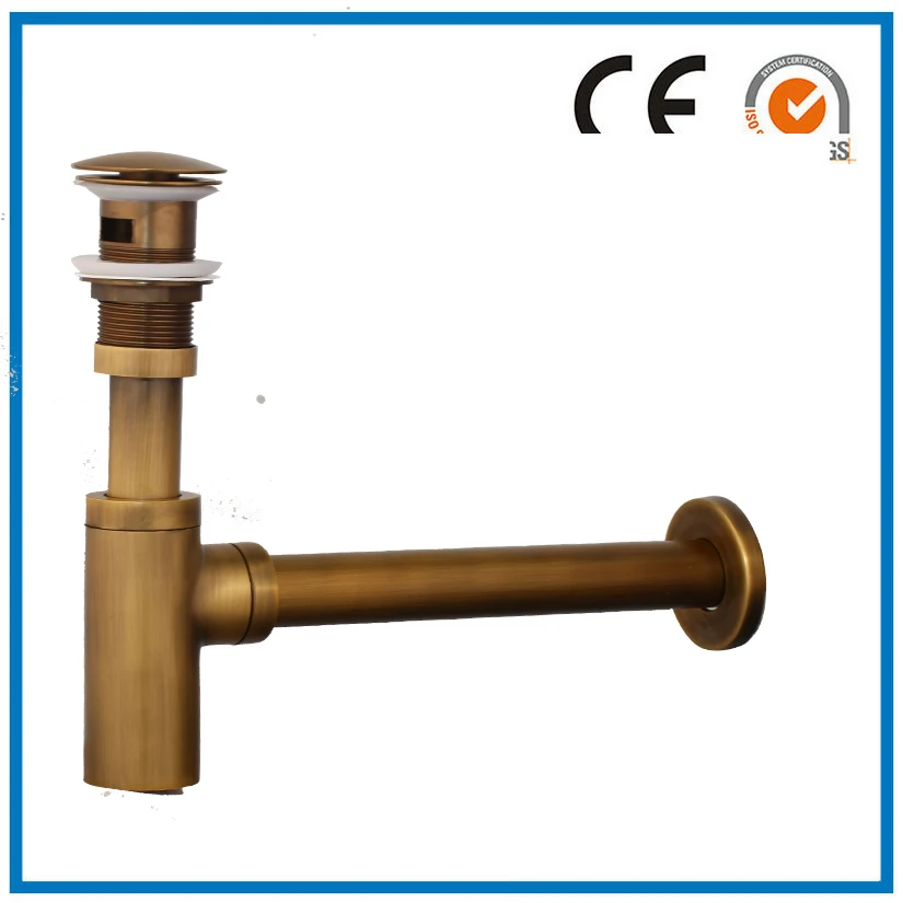 Хромированный полированный позолоченный античный латунный P Traps из нержавеющей