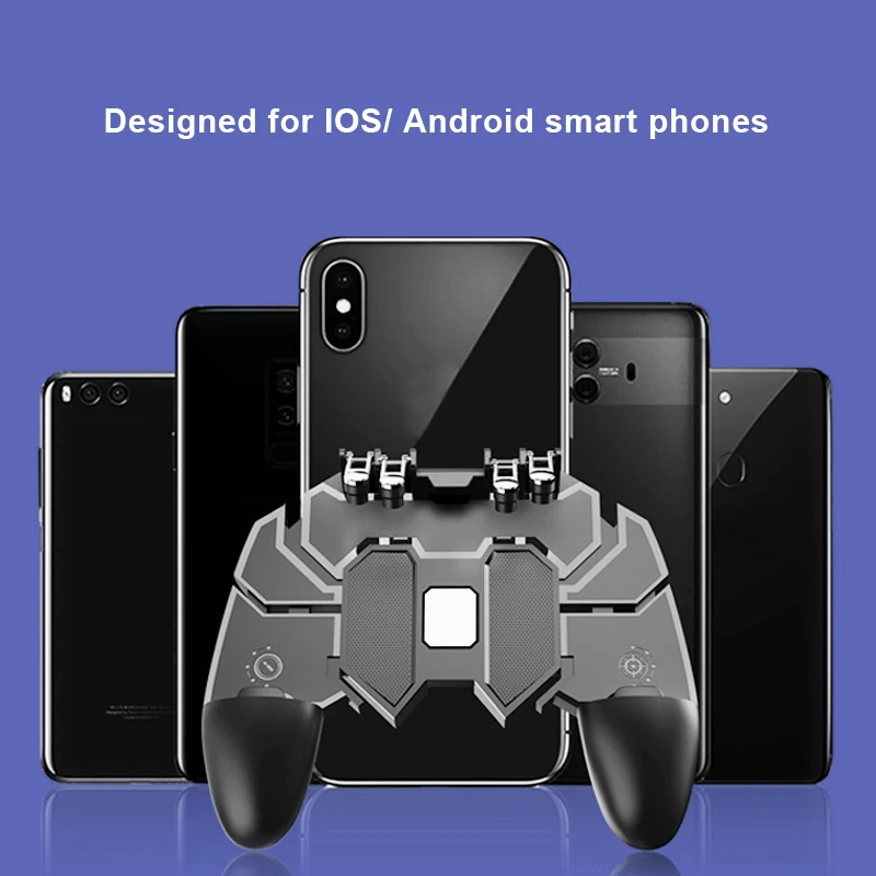 Пубг контроллер Кнопка триггера геймпад Android IOS джойстик шесть 6 пальцев Операционная игра pad периферийные устройства PUBG мобильный контроллер