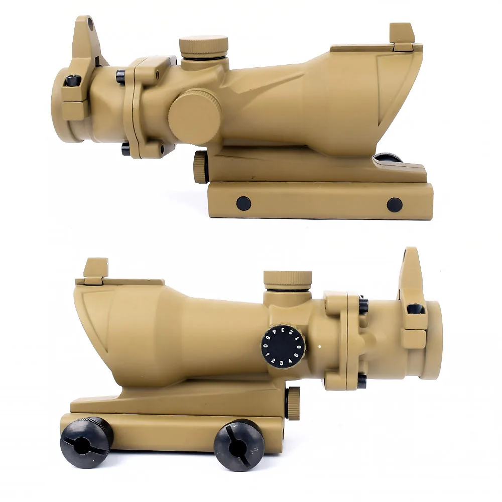 Тактический Прицел ACOG 1X32 оптический прицел с красной точкой охотничий Рельсом 20