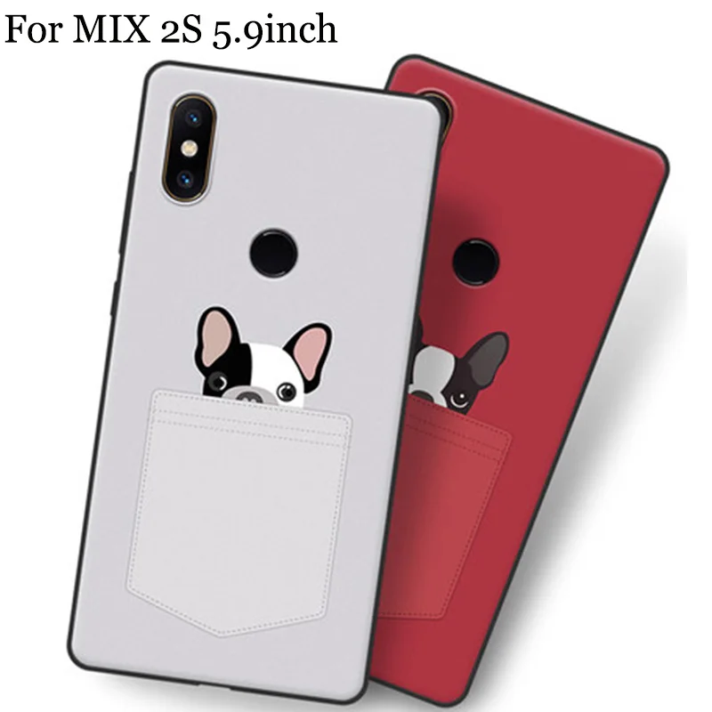 Модный мультяшный чехол для xiaomi mi mix 2 s задняя крышка mix2s мягкий задние Чехлы 5 99