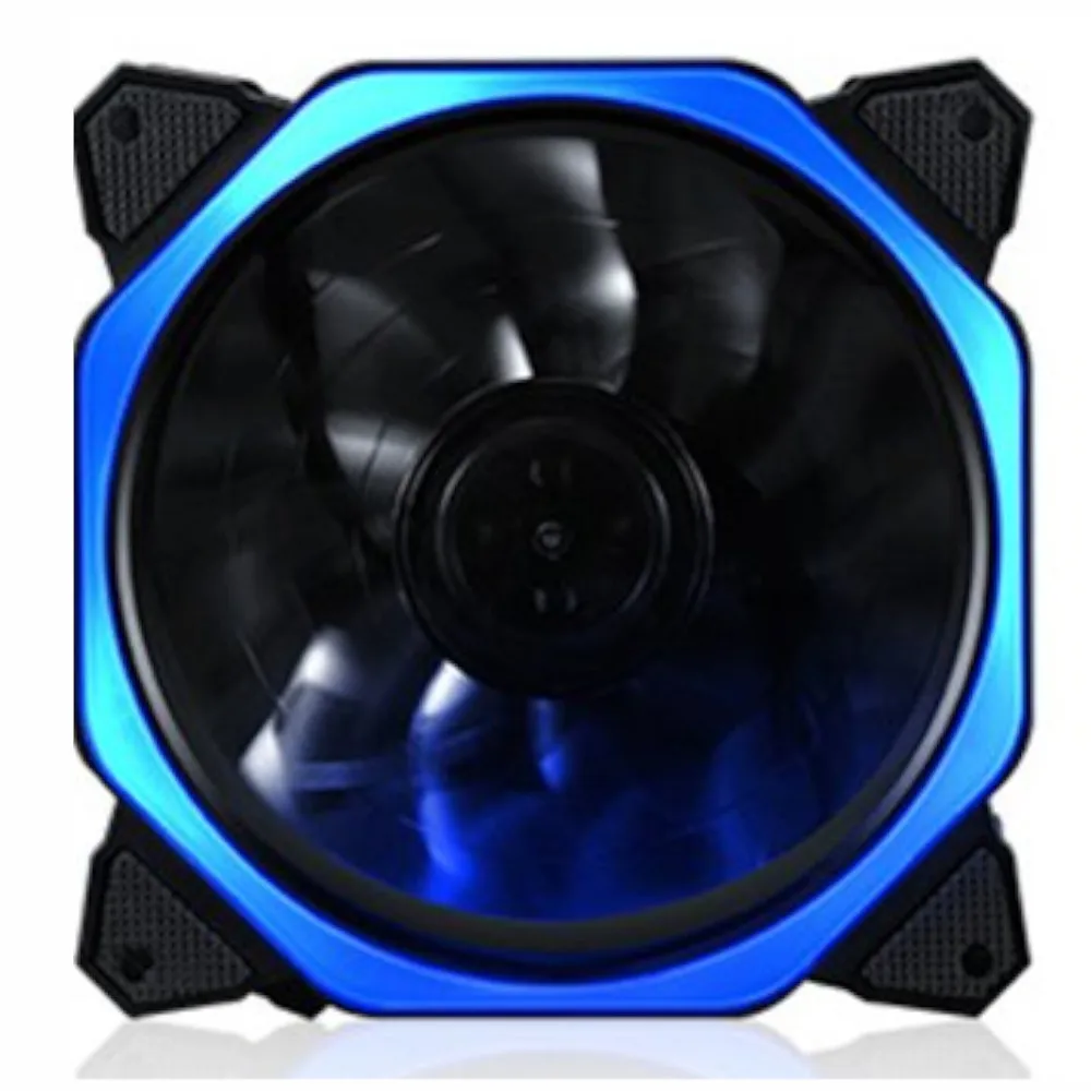 Blue RGB свет cpu кулер охлаждающий вентилятор Ультра тихий Прочный Алюминиевый ПК бесшумный охлаждающий вентилятор cpu кулер теплоотвод для компьютера - Цвет лезвия: Blue