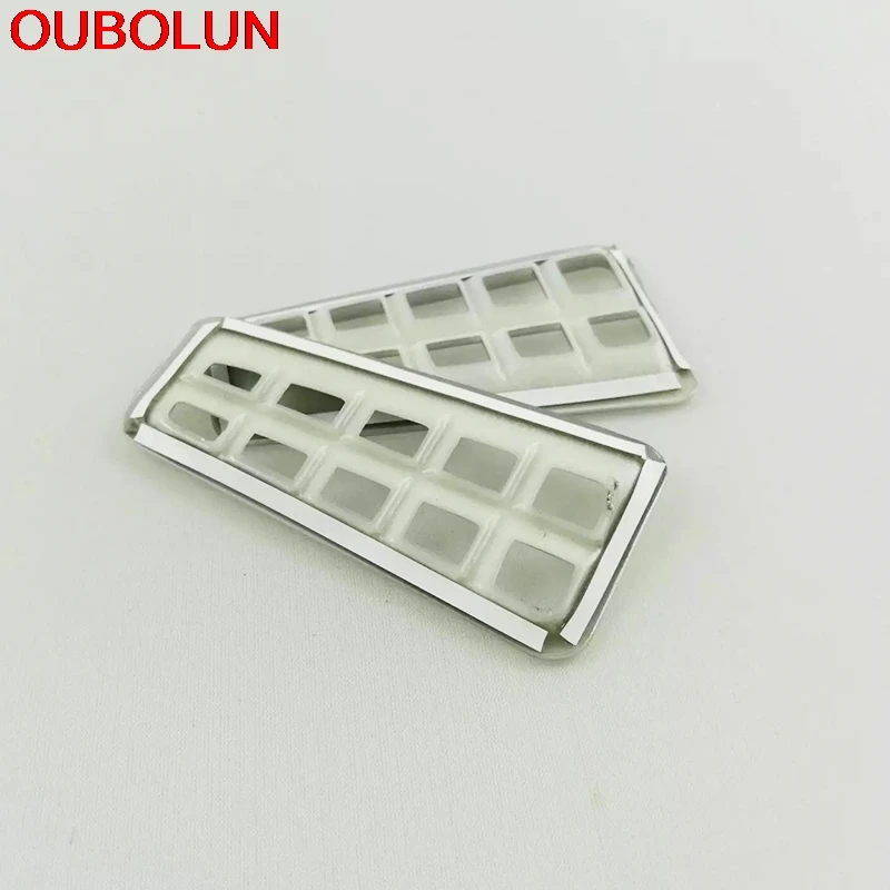 OUBOLUN 2 шт. ABS хромированный матовый корпус вентиляционного отверстия для