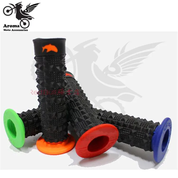 Бесплатная доставка мотоцикл Резина Гель Для Рук Захваты Руль зеленый Мотоцикл