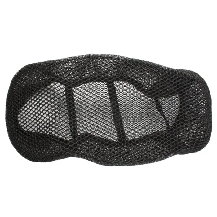 AUTO -Protection Cover in Polyester fiber Motorcycle Saddle Seat Rear Pad 3D Black L |
