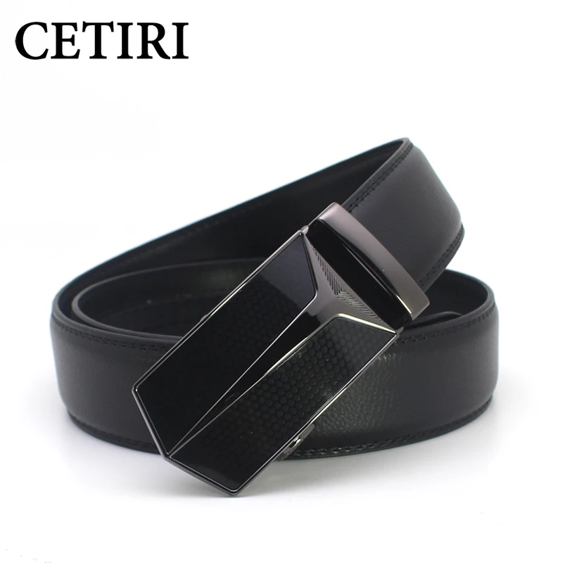 CETIRI 2018 модные дизайнерские ремни для мужчин с автоматической пряжкой из