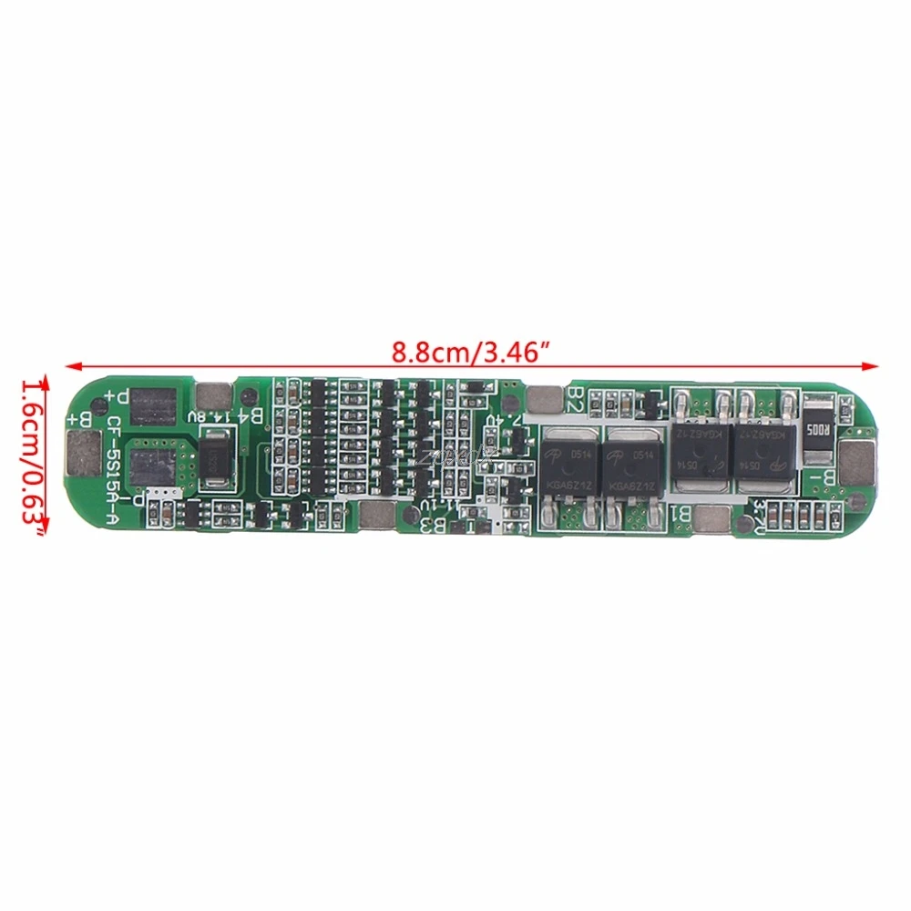 5S 15A литий ионная литиевая батарея 18650 зарядное устройство PCB BMS 18 5 V Плата защиты