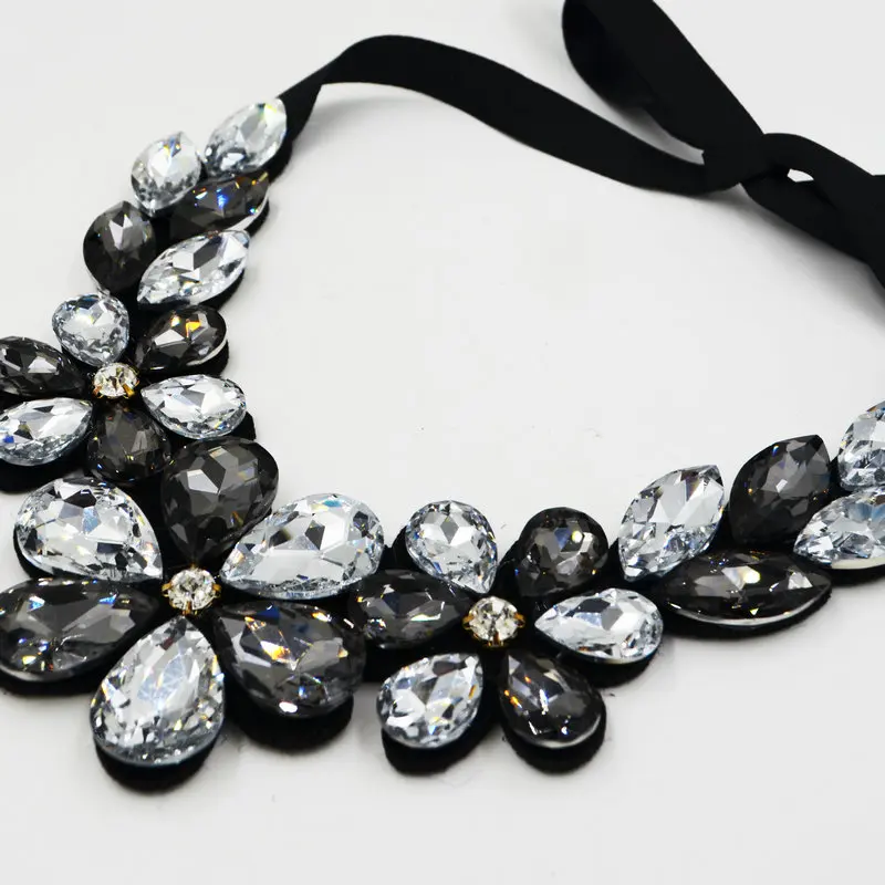 2018 High Quality New Design Fashion collar Choker Luxury Statement Necklaces Multi-color Crystal Necklace Jewelry | Украшения и
