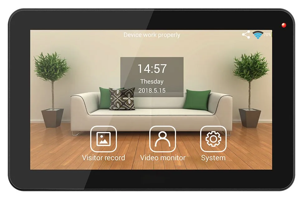 908 SmartYIBA квартира домофон " HD 1000TVL камера проводной/беспроводной Wi-Fi видео телефон двери дверной звонок Домофон комплект приложение управление - Цвет: 908