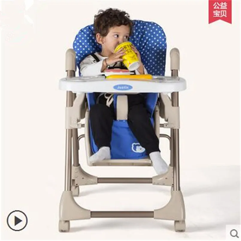 Складной высокий стул для младенцев Многоцветный портативный кормления детский